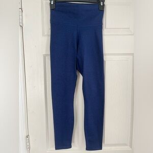 FABLETICS Blue Heathered Leggings Sx XS Workout Athletic Athleisure